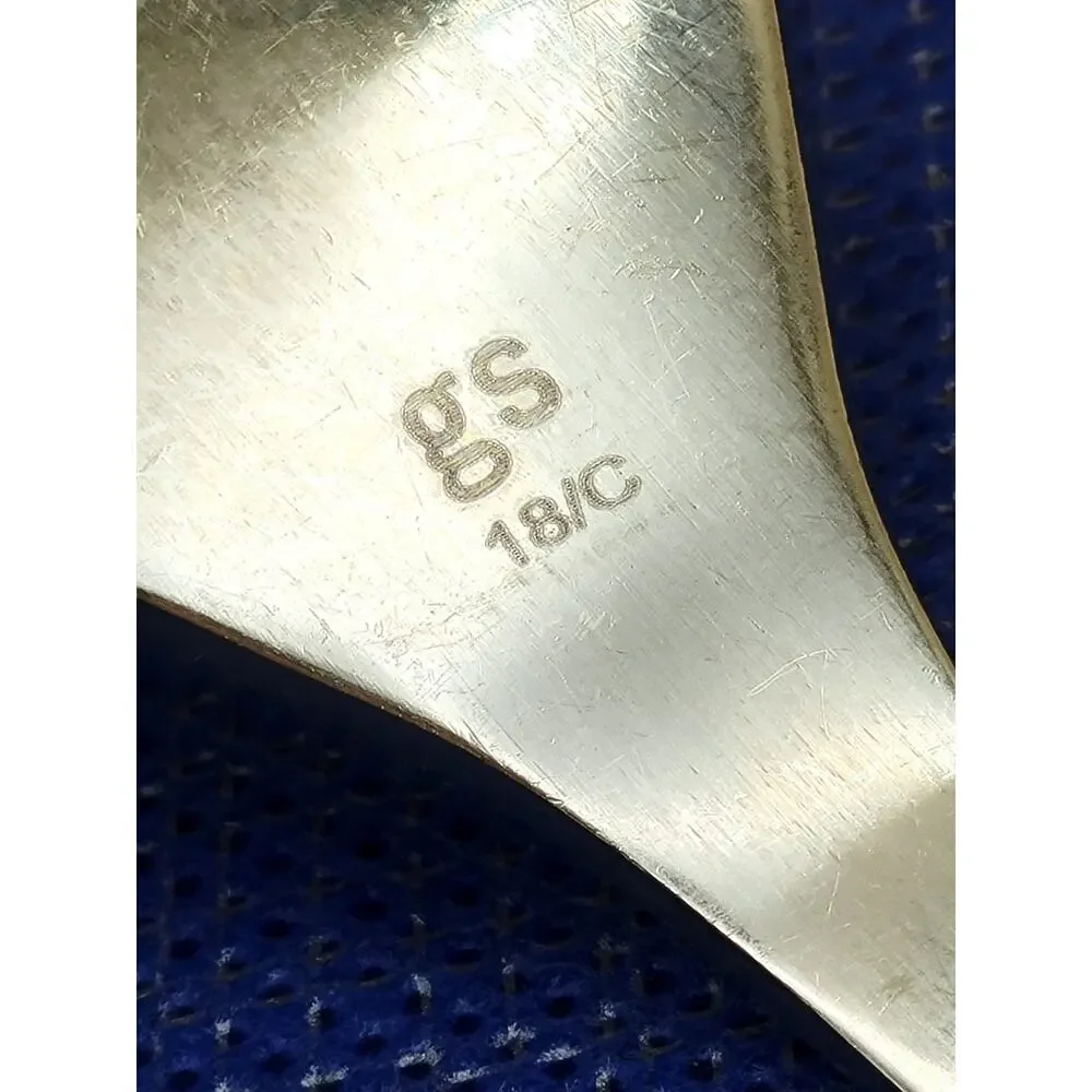 GS Gourmet Settings Set Of 4 Dinner Fork Concave GLOSSY Stainless